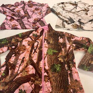 Lot of 3 Women's Camo AQUA STOP XL/REAL TREE L/ENERGY ZONE L